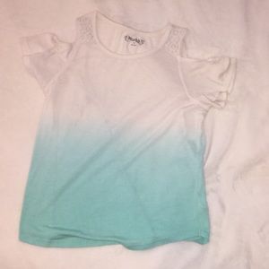 off shoulder shirt (ombré)